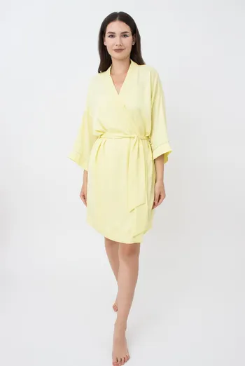 Жіночий халат на запа́х FLORENCE 7328/050 Giulia (yellow), жовтий