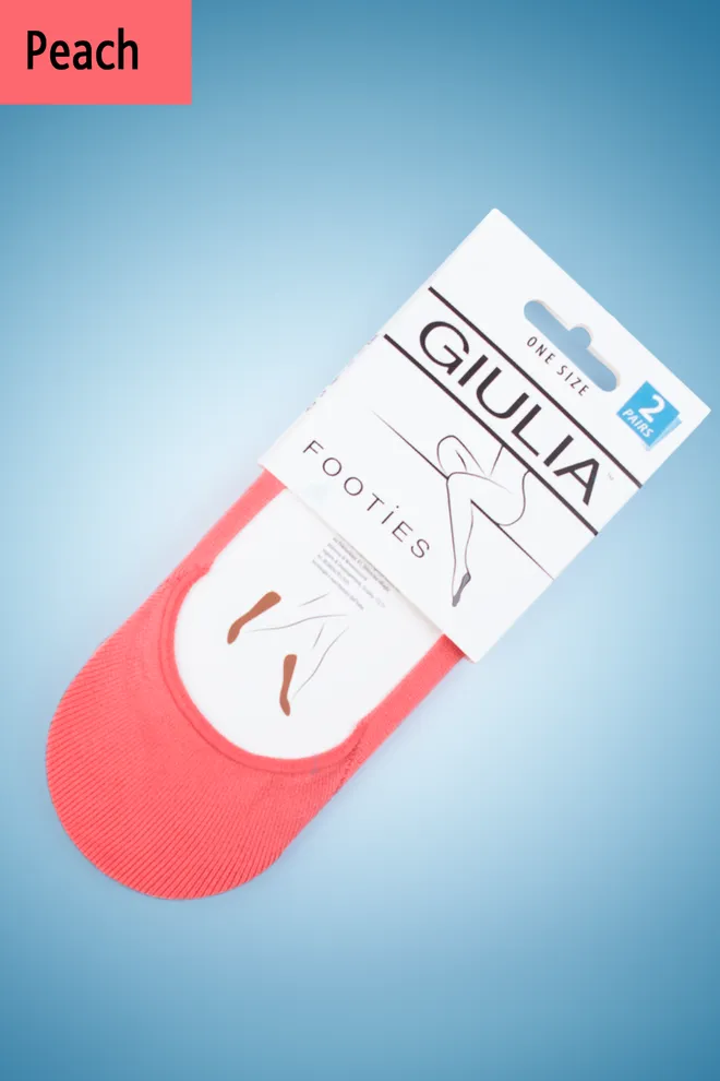 Носки следки женские Footies-03 Giulia 2 пары (peach)