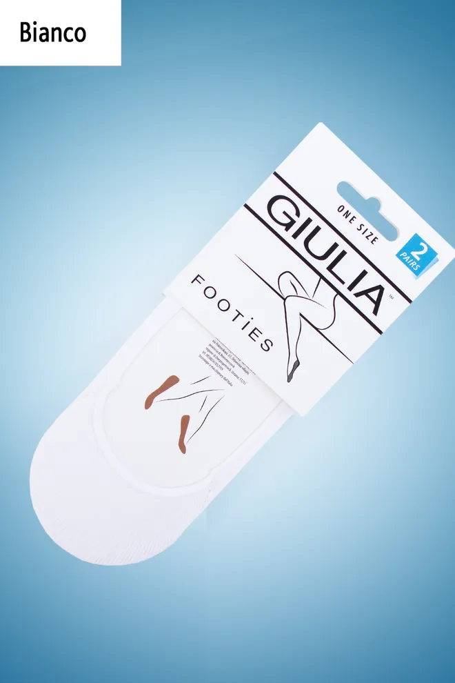 Носки следки женские Footies-03 Giulia 2 пары (bianco)