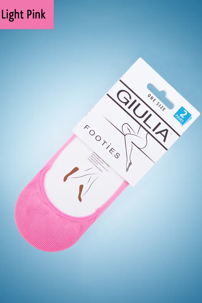 Носки следки женские Footies-03 Giulia 2 пары (light pink)