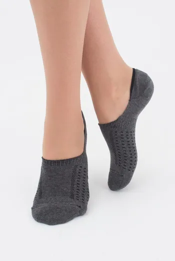 Носки следки женские Footies-wft 01 Giulia (dark grey melange)