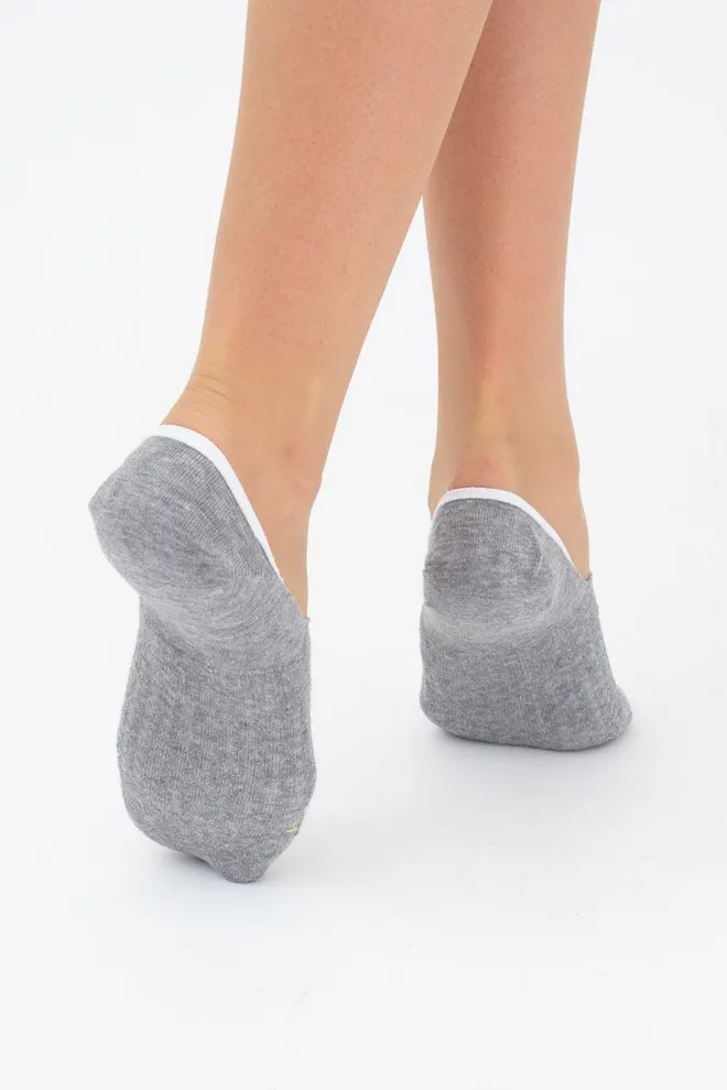 Носки следки женские Footies-wft 01 melange Giulia (light gray)