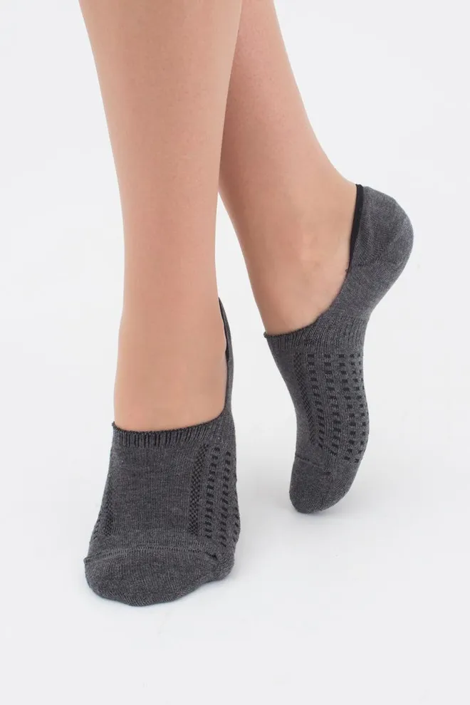 Носки следки женские Footies-wft 01 Giulia (dark grey melange)
