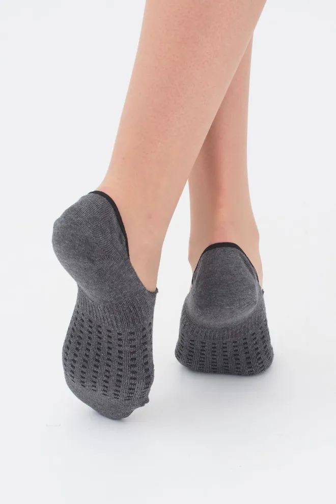 Носки следки женские Footies-wft 01 Giulia (dark grey melange)