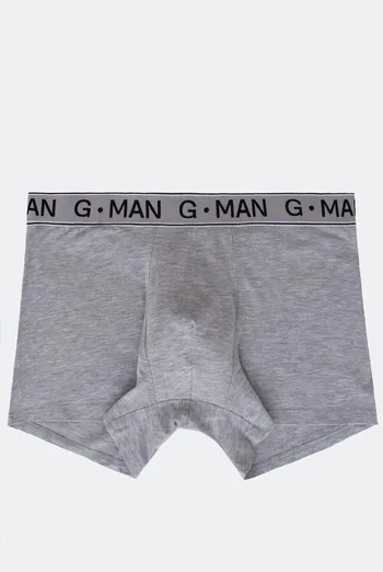 Мужские трусы боксеры G-MAN 20401/60 Giulia (grey melange), серый Мужские трусы боксеры G-MAN 20401/60 Giulia (grey melange), серый