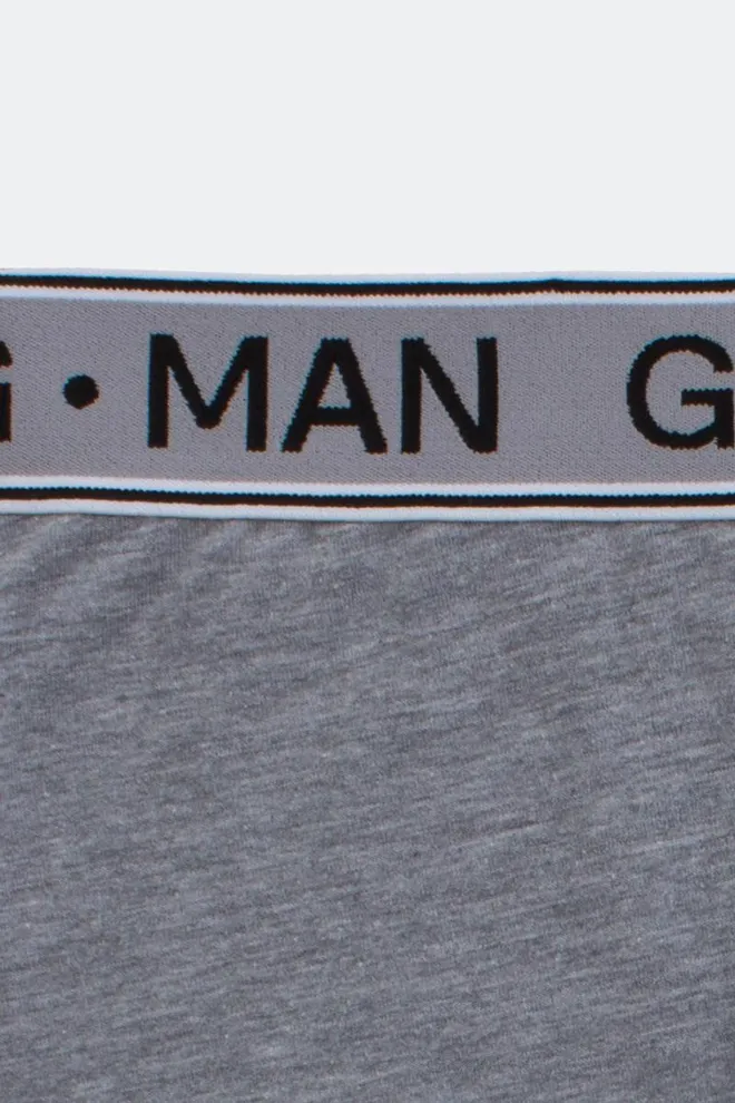 Мужские трусы боксеры G-man 20401/60 Giulia (light grey melange)