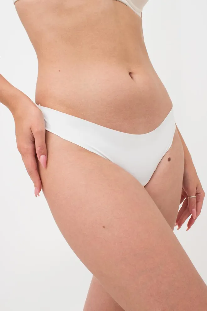 Женские кружевные трусы бразилиана L5128b-m Giulia (белый)