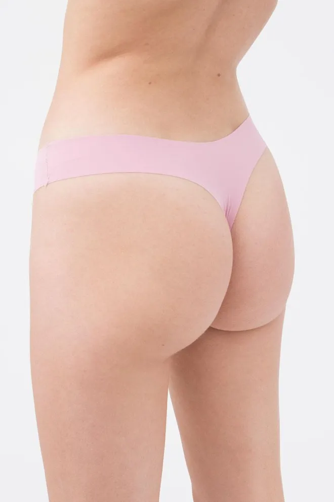Женские трусы стринги бесшовные L5132br-m Giulia (пинк)