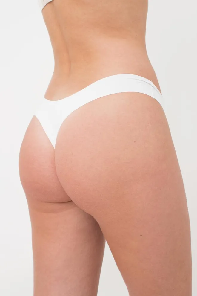 Женские трусы стринги бесшовные L5132br-m Giulia (белый)