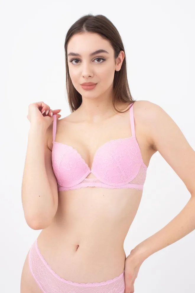 Бюстгальтер кружевной с формованной чашкой Golden daisy 1152/31 Giulia (lilac)