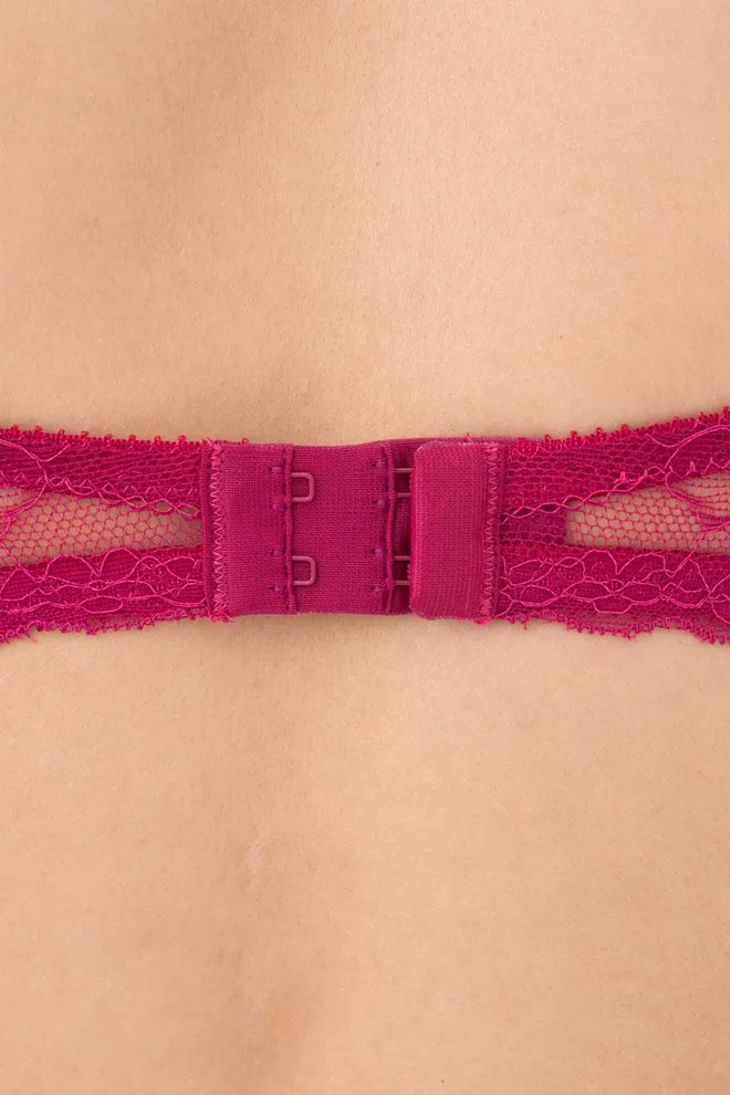 Бюстгальтер кружевной со стрепами Golden daisy 1282/31 Giulia (berry)