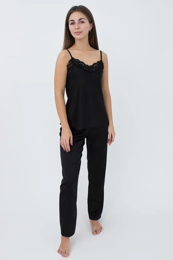 Пижама женская со штанами Helena 5003/051 Giulia (black)