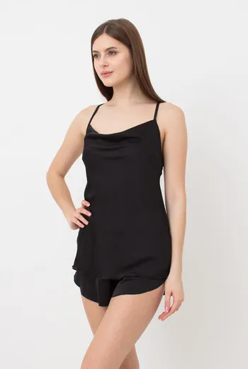 Пижама женская с шортами Helena 6031/050 Giulia (black) Пижама женская с шортами Helena 6031/050 Giulia (black)