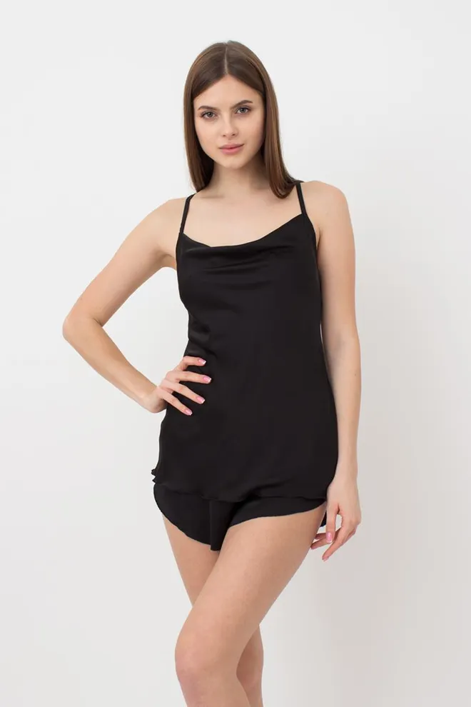 Пижама женская с шортами Helena 6031/050 Giulia (black)