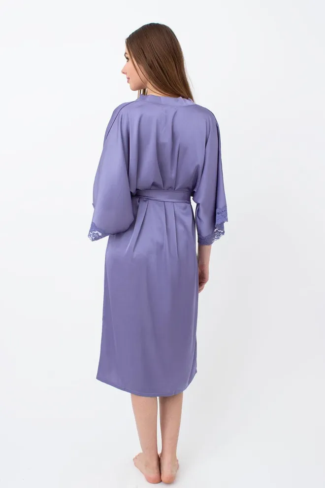 Халат женский на запа́х Helena 7214/051 Giulia (violet)