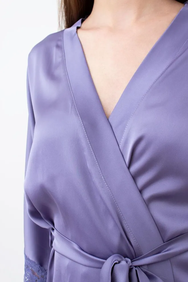 Халат женский на запа́х Helena 7214/051 Giulia (violet)