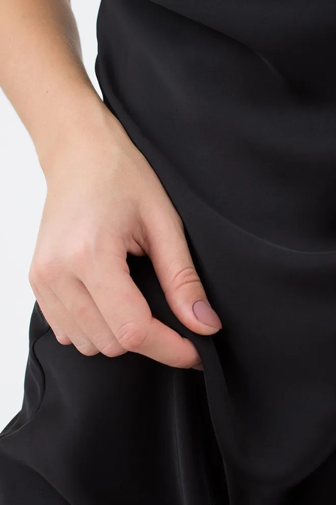 Шелковая ночная сорочка HELENA 8011/051 Giulia (black), черный