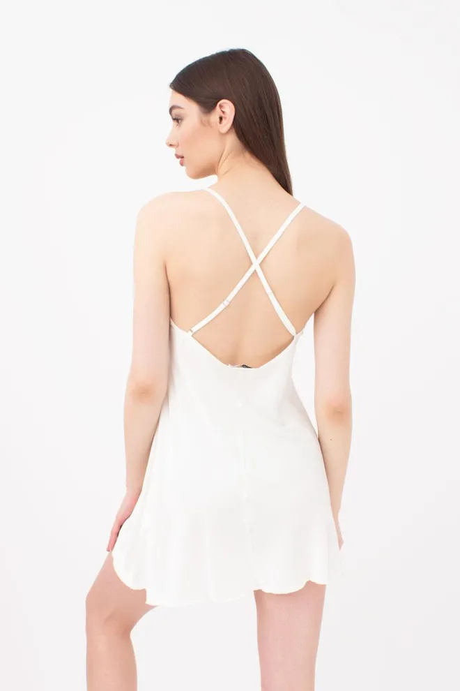 Шелковая ночная сорочка HELENA 8011/051 Giulia (ecru), белый