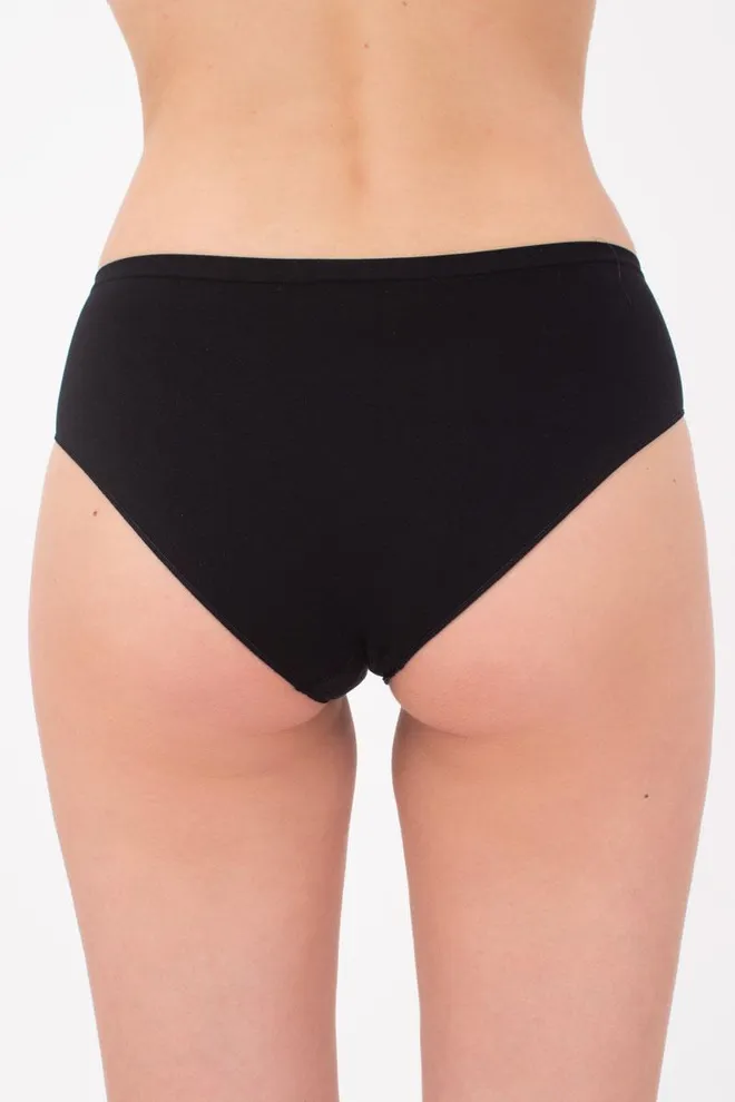 Женские бесшовные трусы хипстеры Hipster briefs Giulia (black), чёрный