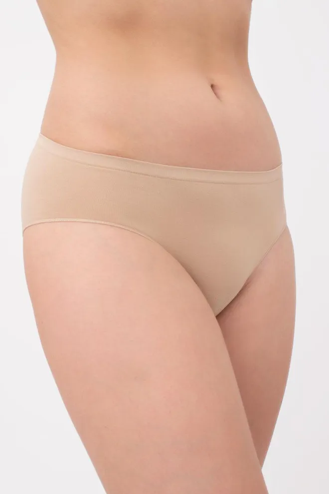 Женские бесшовные трусы хипстеры Hipster briefs Giulia (naturale), бежевый