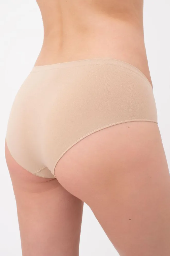 Женские бесшовные трусы хипстеры Hipster briefs Giulia (naturale), бежевый