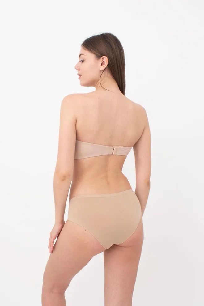 Женские бесшовные трусы хипстеры Hipster briefs Giulia (naturale), бежевый