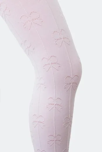 Детские колготки с бантиками Holly shine 80 den model 1 Giulia (bianco)