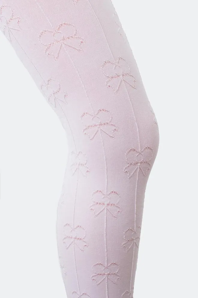 Детские колготки с бантиками Holly shine 80 den model 1 Giulia (bianco)