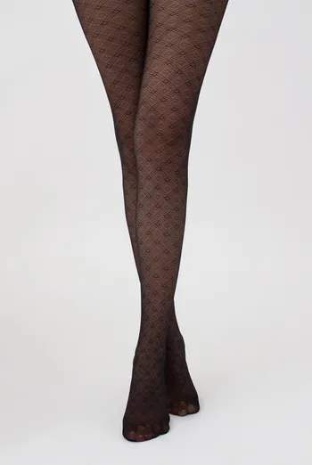 Колготки с ажурным рисунком Hush 40 den model 5 Giulia (nero)