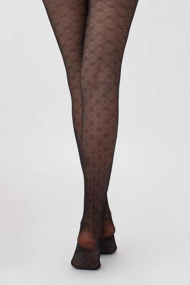 Колготки с ажурным рисунком Hush 40 den model 5 Giulia (nero)