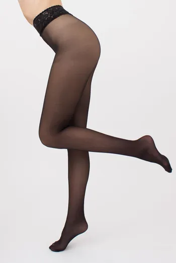 Классические колготки с силиконовым поясом Impresso 40 den Giulia (nero), черный