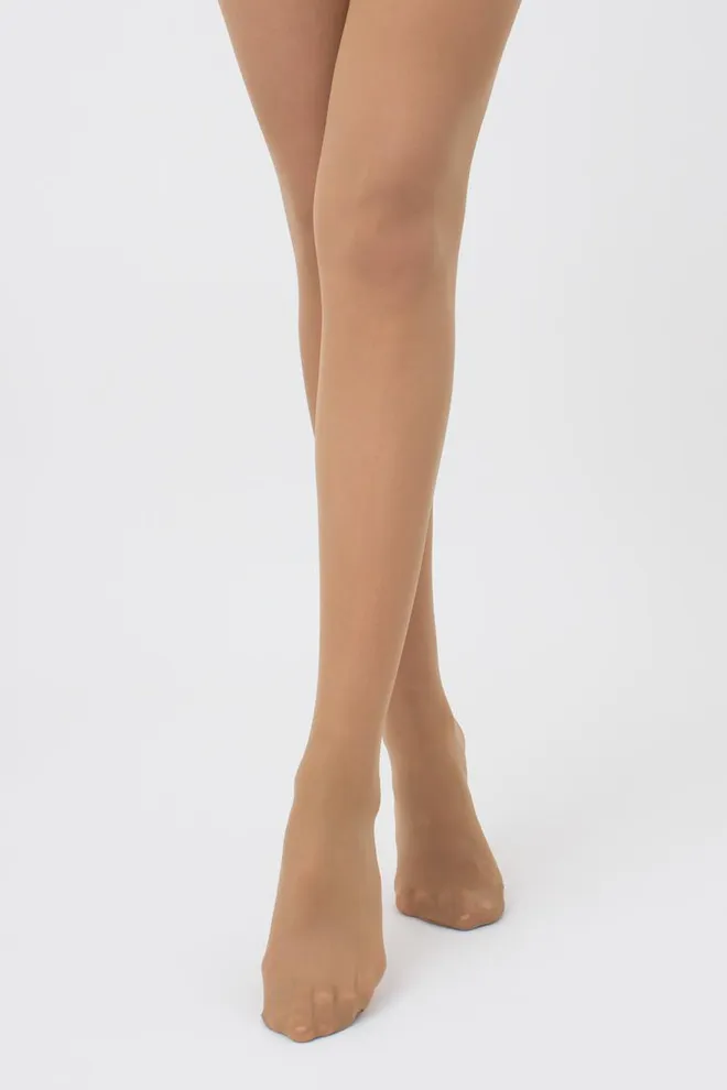 Классические колготки с силиконовым поясом Impresso 40 den Giulia (daino), бежевый