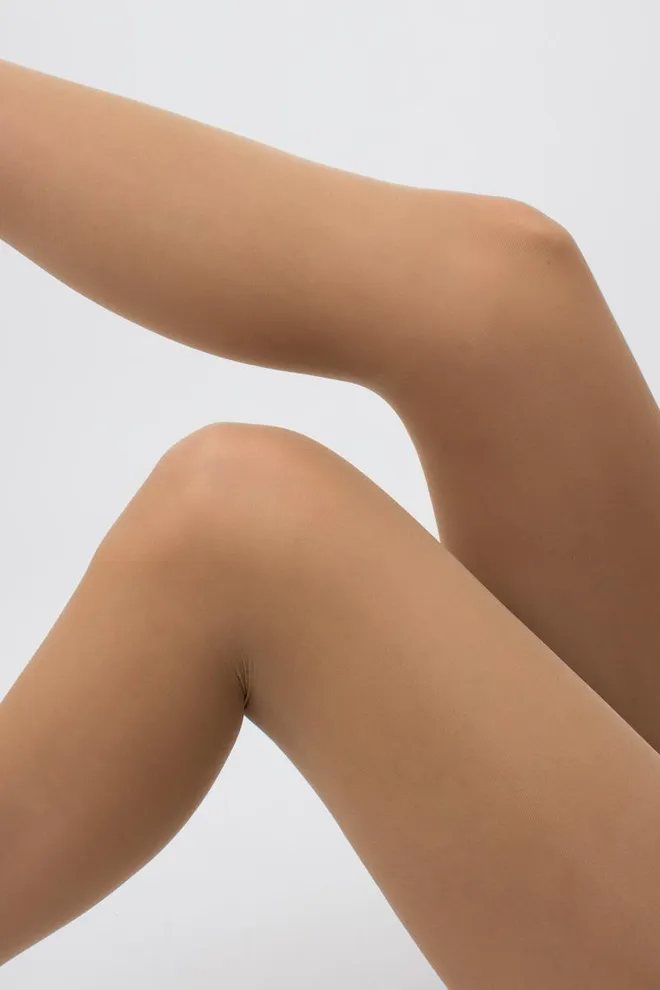 Классические колготки с силиконовым поясом Impresso 40 den Giulia (daino), бежевый