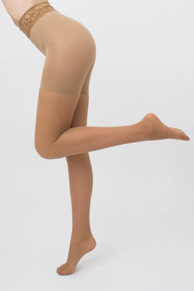 Моделирующие колготки с силиконовым поясом Impresso slim 40 den Giulia (daino)