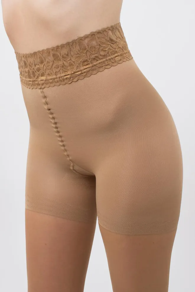 Моделирующие колготки с силиконовым поясом Impresso slim 40 den Giulia (daino)