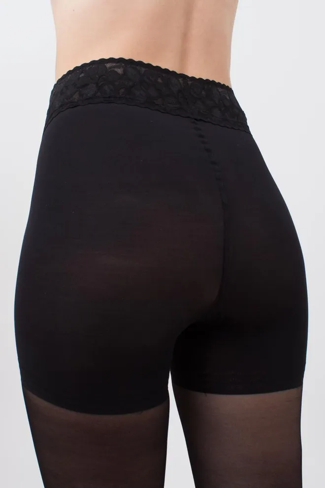 Моделирующие колготки с силиконовым поясом Impresso slim 40 den Giulia (nero)