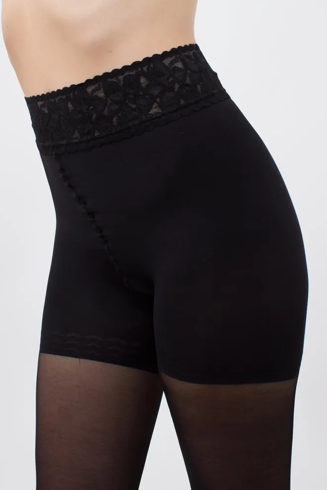 Моделирующие колготки с силиконовым поясом Impresso slim 40 den Giulia (nero)