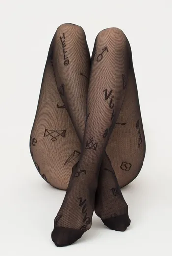 Колготки с принтом Influence 40 den model 2 Giulia (nero)