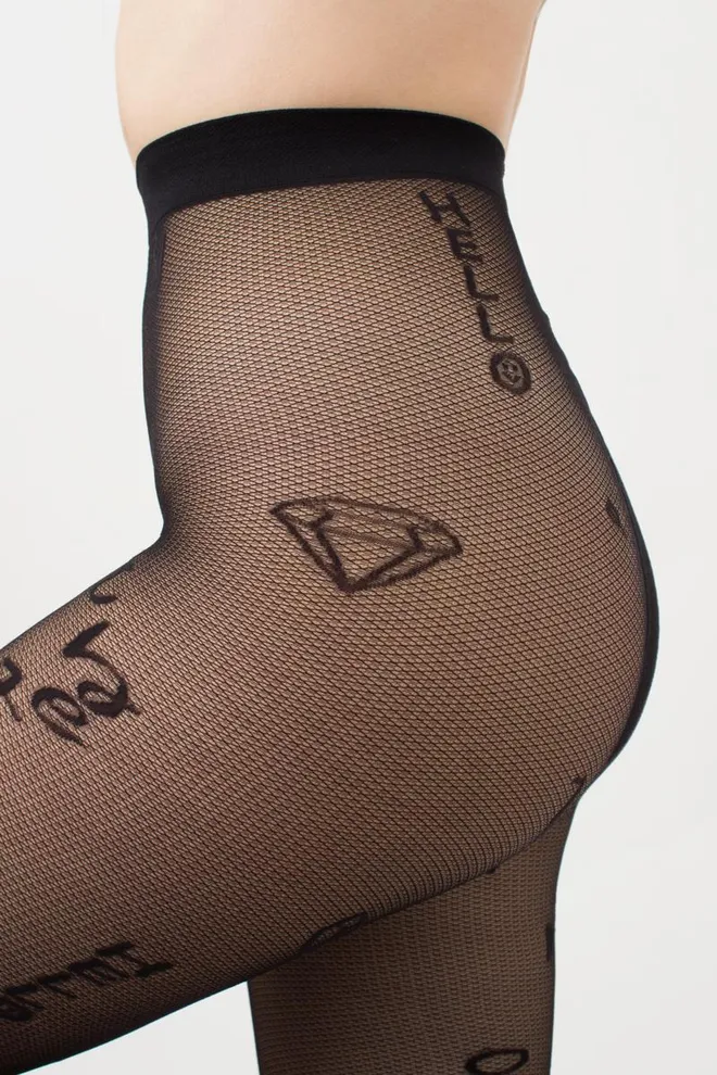 Колготки с принтом Influence 40 den model 2 Giulia (nero)