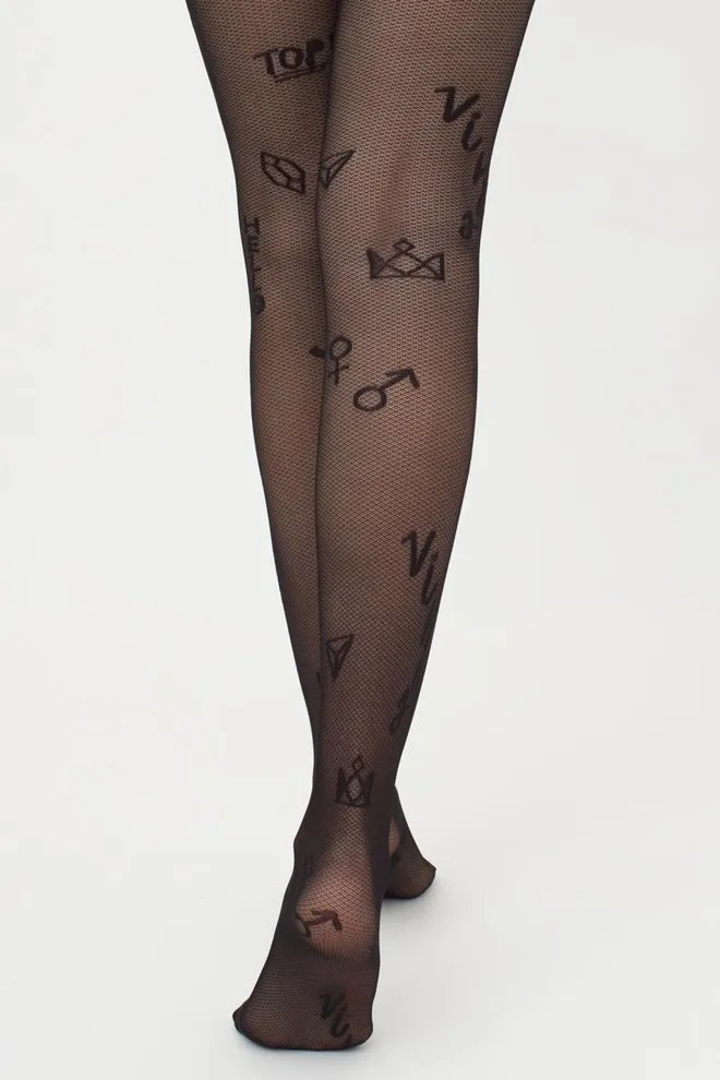 Колготки с принтом Influence 40 den model 2 Giulia (nero)
