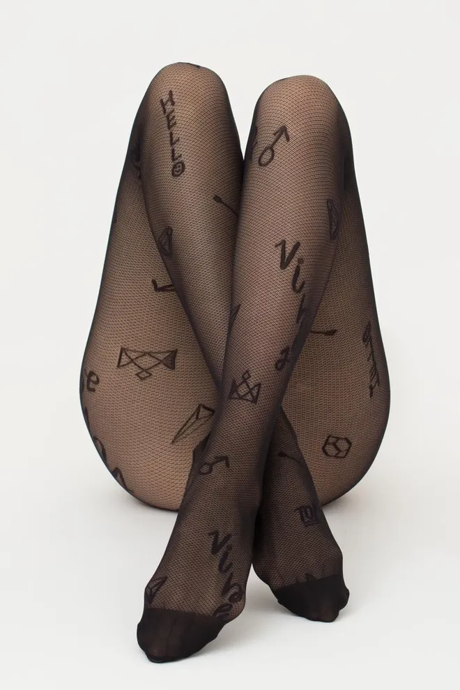 Колготки с принтом Influence 40 den model 2 Giulia (nero)