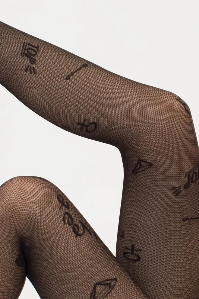 Колготки с принтом Influence 40 den model 2 Giulia (nero)