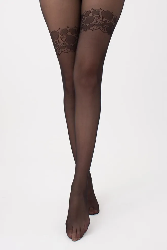 Колготки с ажурным рисунком Inkwell 20 Giulia (nero)
