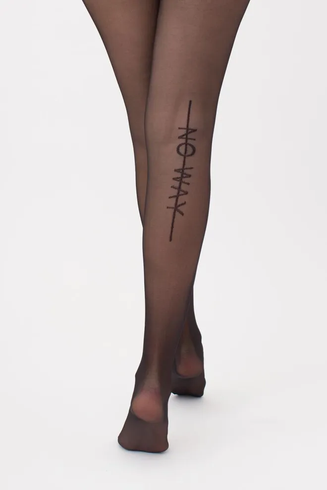 Колготки с надписью Inscription 20 den model 1 Giulia (nero)