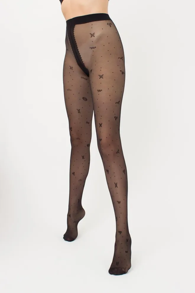 Колготки с принтом знаки зодиака Insomnia 20 den model 4 Giulia (nero)