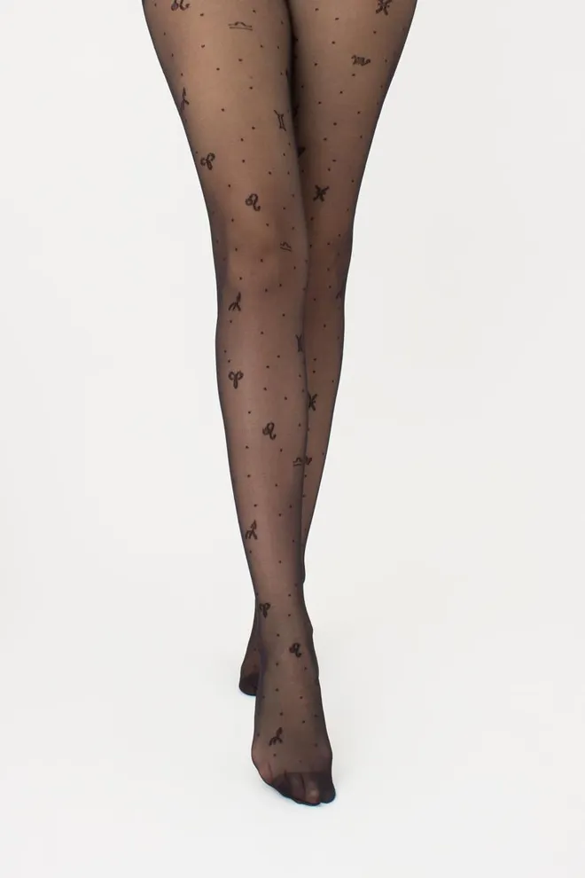 Колготки с принтом знаки зодиака Insomnia 20 den model 4 Giulia (nero)
