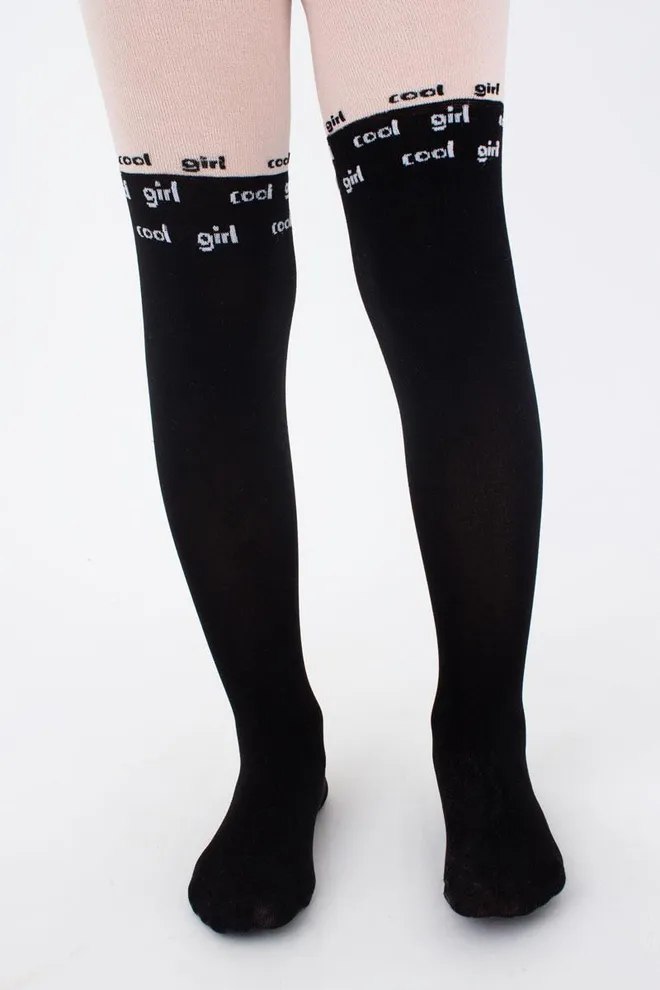 Детские колготки с имитацией ботфорт Janis 80 den model 2 Giulia (panna)