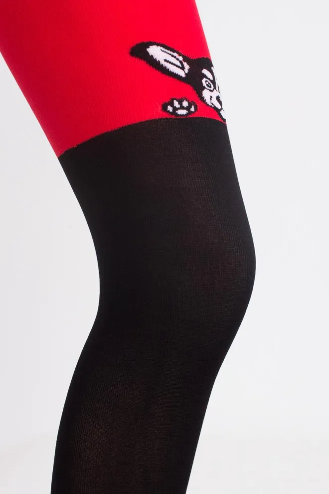 Детские колготки с рисунком Janis 80 model 1 Giulia (scarlet)