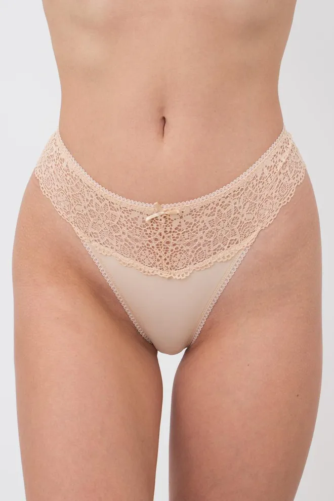 Кружевные трусы стринги Jessica 2101/02 Giulia (beige)