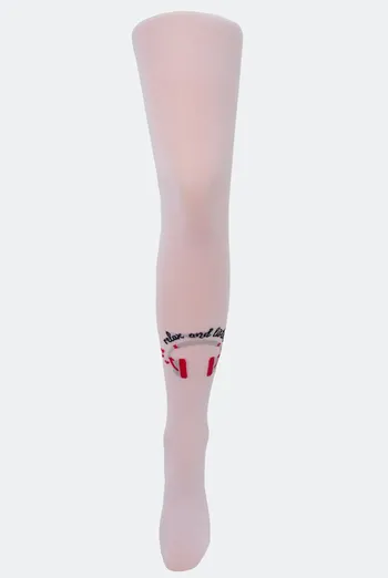 Детские колготки с рисунком Kerry 80 den model 4 Giulia (bianco), белый Детские колготки с рисунком Kerry 80 den model 4 Giulia (bianco), белый